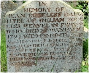 headstone for a weaver