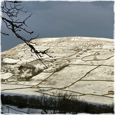 Light snowfall in Swaledale