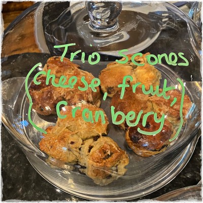 Scones on a plate